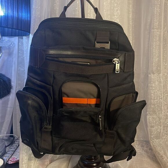 TUMI nickerson TRIPLE POCKET BOOK-BAG WITH EXPANSION black - Picture 1 of 11